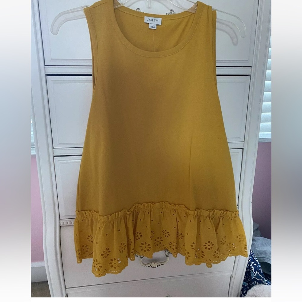 Yellow jcrew tank